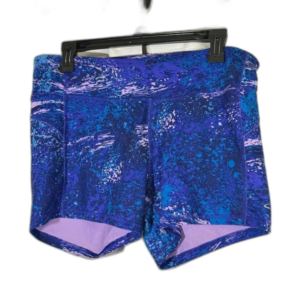 Champion Pants - Champion Blue and Purple Athletic Shorts with Cosmic Pattern size XL